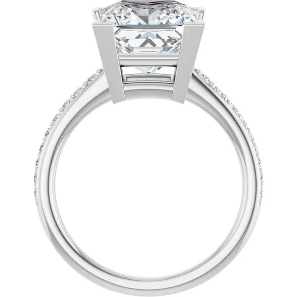 V-End Prong Engagement Ring Image 2 Ocean View Jewelers Millville, DE