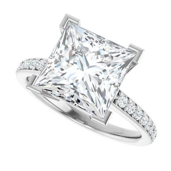 V-End Prong Engagement Ring Image 5 J. Thomas Jewelers Rochester Hills, MI