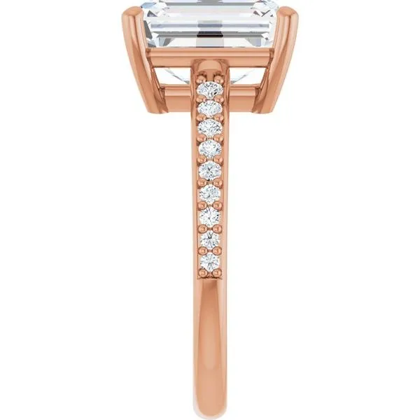 V-End Prong Engagement Ring Image 4 Rox Atlanta Jewelers Decatur, GA