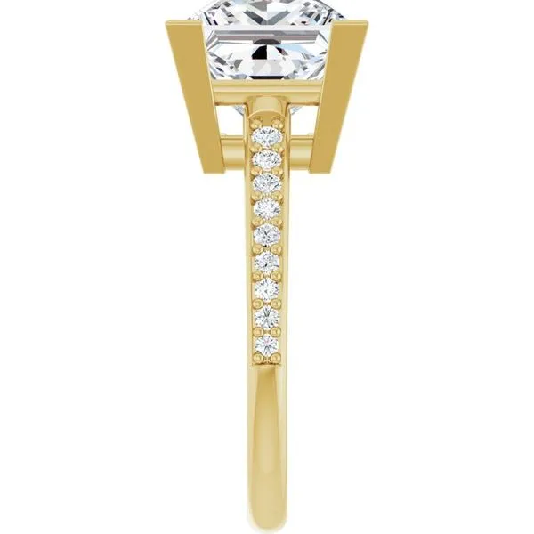 V-End Prong Engagement Ring Image 4 Natale Jewelers Sewell, NJ