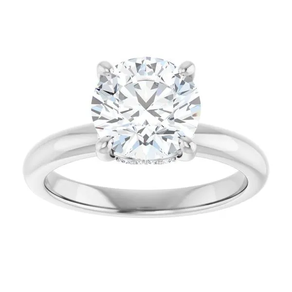 Hidden Halo-Style Engagement Ring Image 3 Raleigh Diamond Fine Jewelry Raleigh, NC