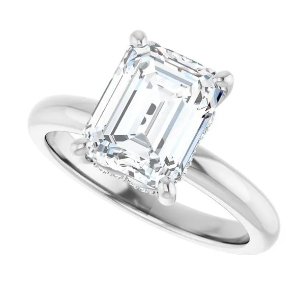 Hidden Halo-Style Engagement Ring Image 5 Raleigh Diamond Fine Jewelry Raleigh, NC