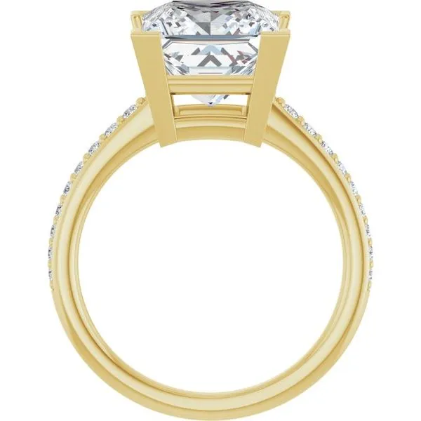 V-End Prong Engagement Ring Image 2 Don's Jewelry & Design Washington, IA