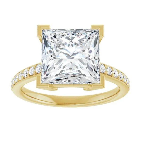 V-End Prong Engagement Ring Image 3 Arezzo Jewelers Elmwood Park, IL