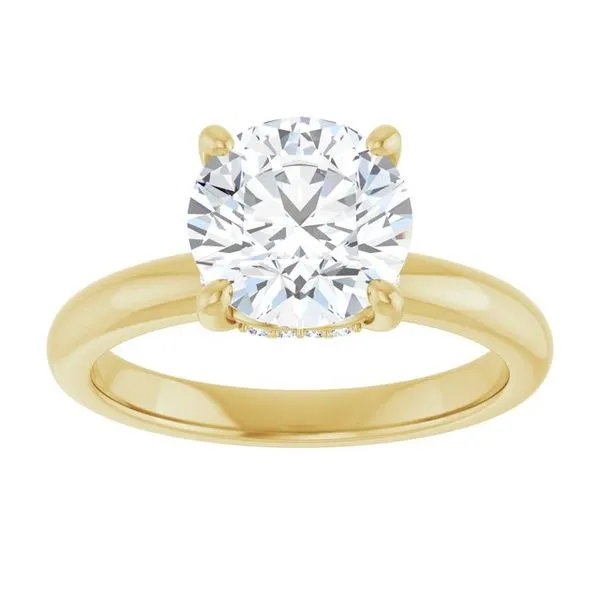 Hidden Halo-Style Engagement Ring Image 3 Raleigh Diamond Fine Jewelry Raleigh, NC