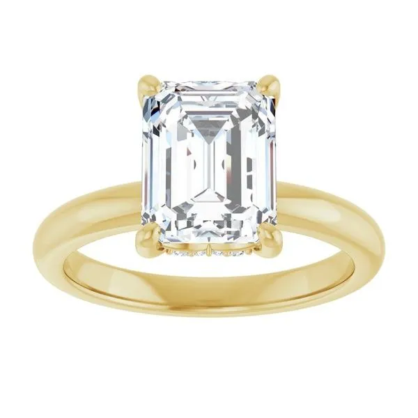 Hidden Halo-Style Engagement Ring Image 3 Raleigh Diamond Fine Jewelry Raleigh, NC