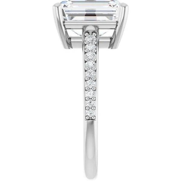 V-End Prong Engagement Ring Image 4 Eskews Fine Jewelers Lee's Summit, MO