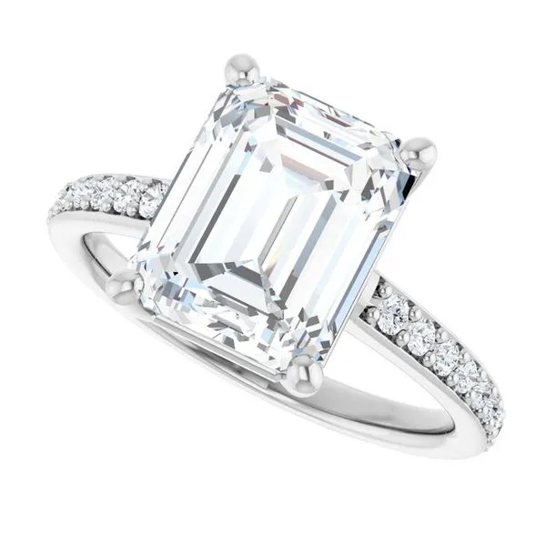 V-End Prong Engagement Ring Image 5 Eskews Fine Jewelers Lee's Summit, MO