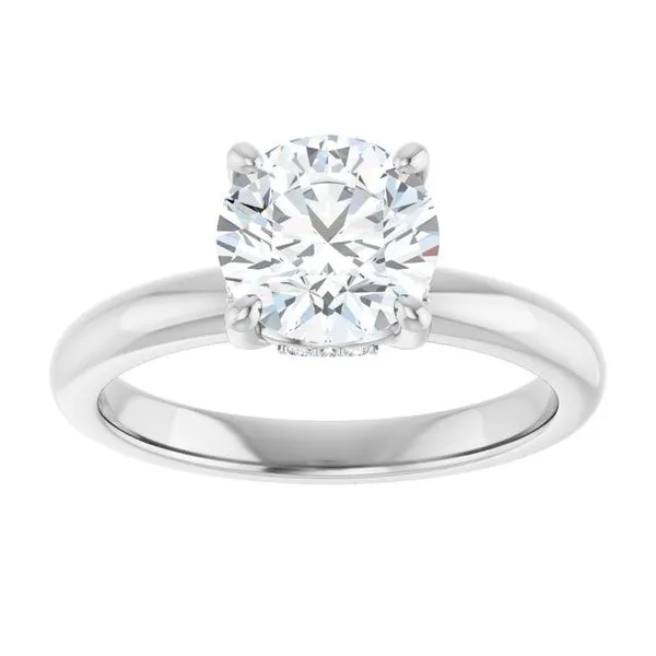 Hidden Halo-Style Engagement Ring Image 3 Raleigh Diamond Fine Jewelry Raleigh, NC