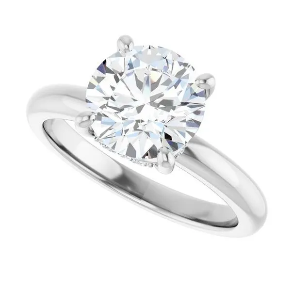 Hidden Halo-Style Engagement Ring Image 5 Raleigh Diamond Fine Jewelry Raleigh, NC
