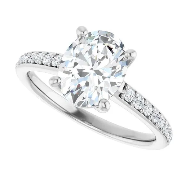 V-End Prong Engagement Ring Image 5 Eskews Fine Jewelers Lee's Summit, MO