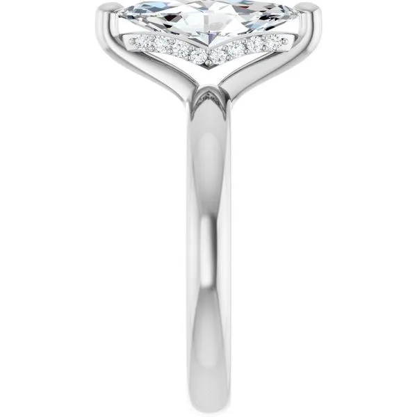 Hidden Halo-Style Engagement Ring Image 4 Raleigh Diamond Fine Jewelry Raleigh, NC