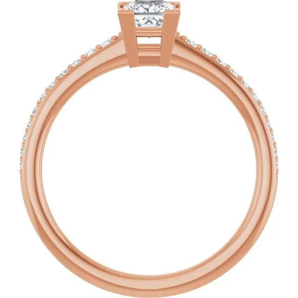 V-End Prong Engagement Ring Image 2 Ocean View Jewelers Millville, DE