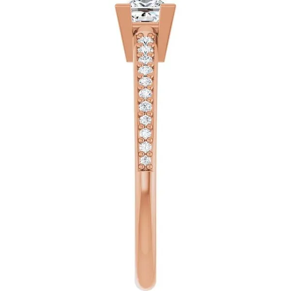 V-End Prong Engagement Ring Image 4 Arezzo Jewelers Elmwood Park, IL