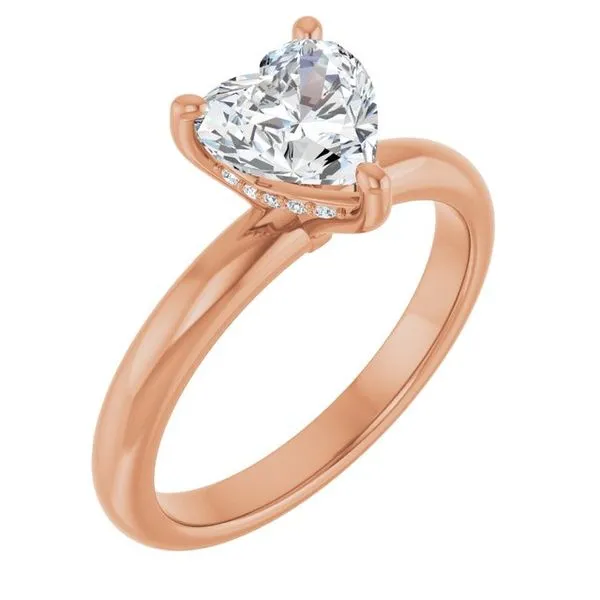 Hidden Halo-Style Engagement Ring