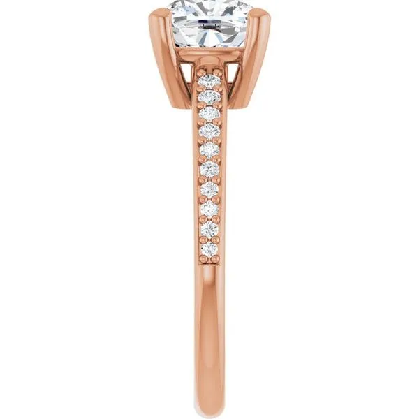 V-End Prong Engagement Ring Image 4 Rox Atlanta Jewelers Decatur, GA