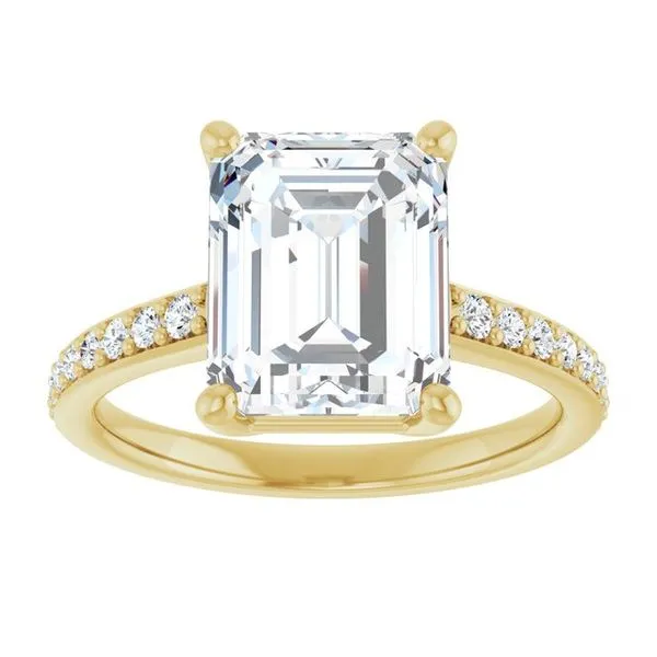 V-End Prong Engagement Ring Image 3 Rox Atlanta Jewelers Decatur, GA