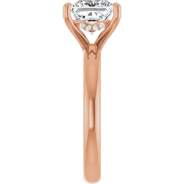 Hidden Halo-Style Engagement Ring Image 4 Raleigh Diamond Fine Jewelry Raleigh, NC