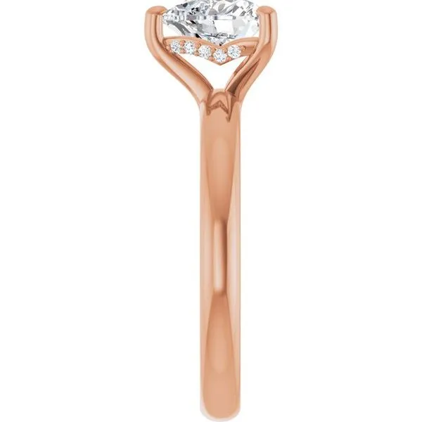 Hidden Halo-Style Engagement Ring Image 4 Raleigh Diamond Fine Jewelry Raleigh, NC