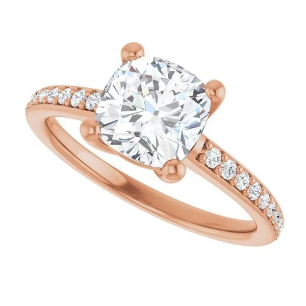 V-End Prong Engagement Ring Image 5 Eskews Fine Jewelers Lee's Summit, MO