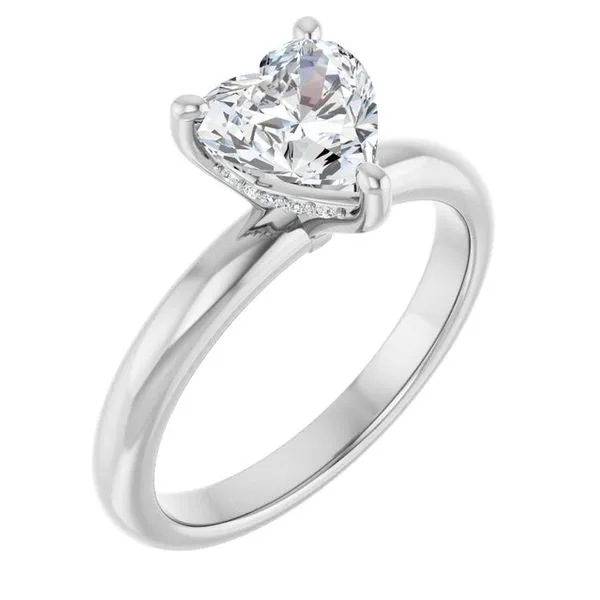 Hidden Halo-Style Engagement Ring