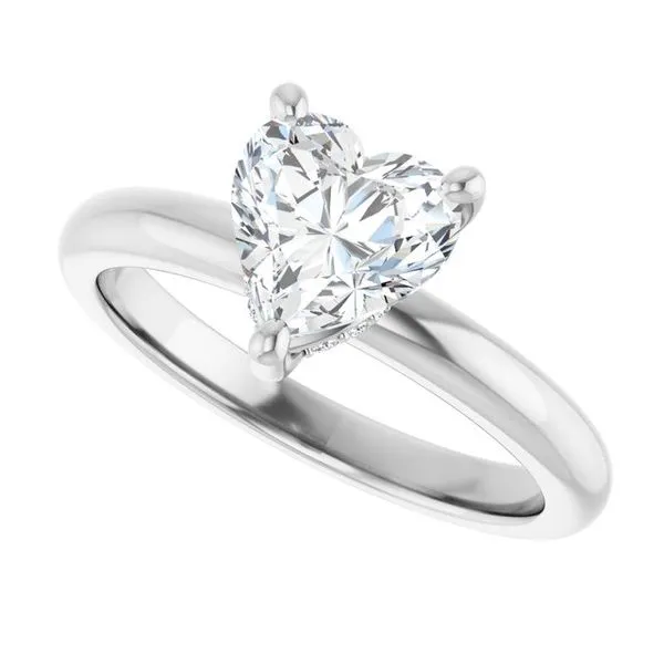 Hidden Halo-Style Engagement Ring Image 5 Raleigh Diamond Fine Jewelry Raleigh, NC