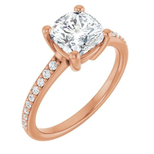 V-End Prong Engagement Ring Rox Atlanta Jewelers Decatur, GA