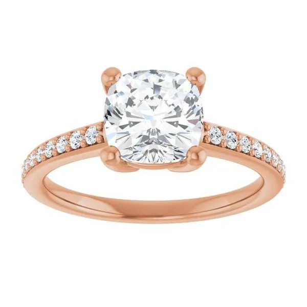 V-End Prong Engagement Ring Image 3 Eskews Fine Jewelers Lee's Summit, MO