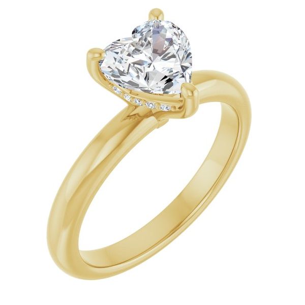 Hidden Halo-Style Engagement Ring