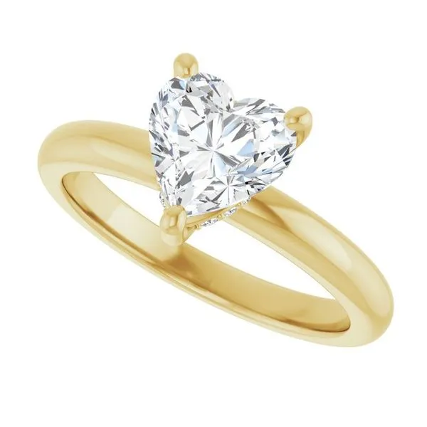 Hidden Halo-Style Engagement Ring Image 5 Raleigh Diamond Fine Jewelry Raleigh, NC