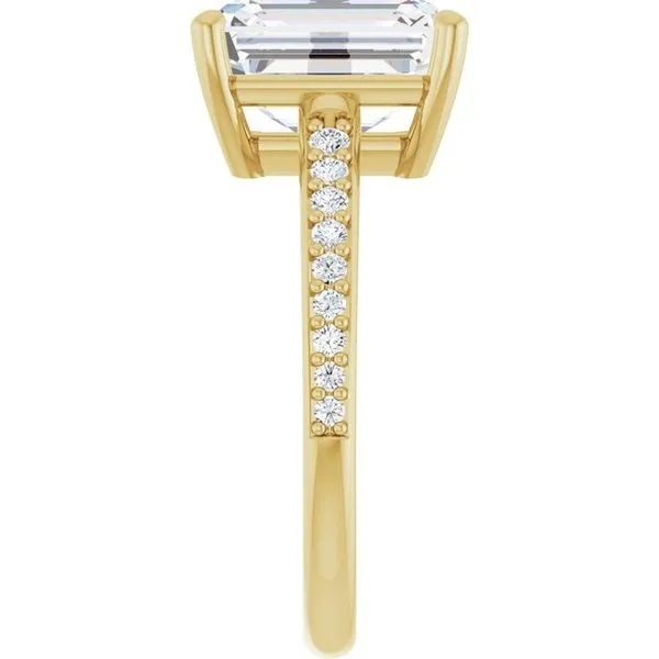 V-End Prong Engagement Ring Image 4 Eskews Fine Jewelers Lee's Summit, MO