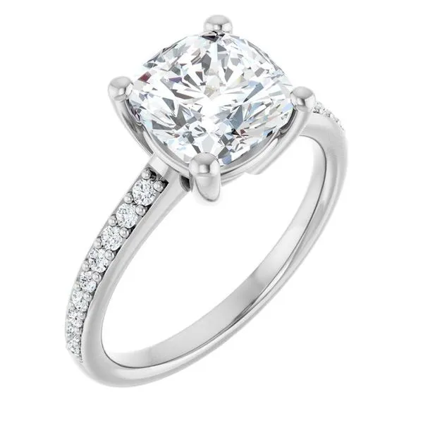 V-End Prong Engagement Ring Eskews Fine Jewelers Lee's Summit, MO