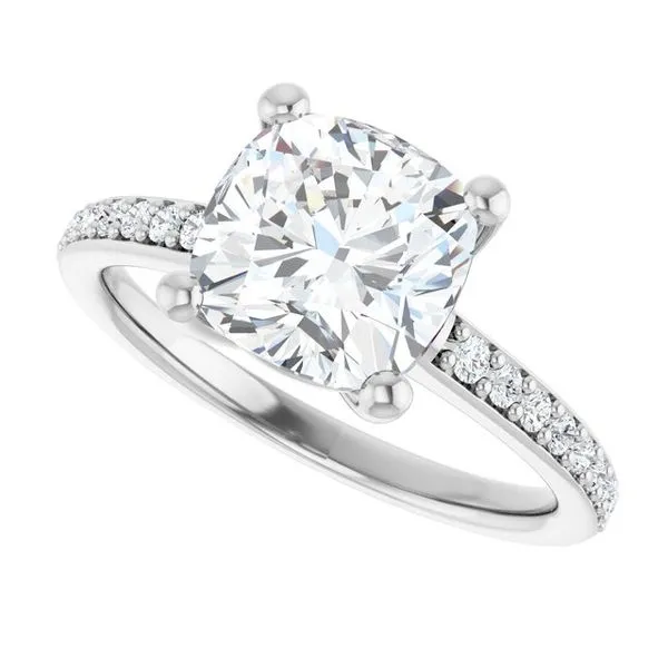 V-End Prong Engagement Ring Image 5 Eskews Fine Jewelers Lee's Summit, MO