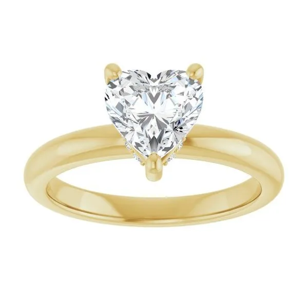 Hidden Halo-Style Engagement Ring Image 3 Raleigh Diamond Fine Jewelry Raleigh, NC