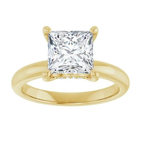 Hidden Halo-Style Engagement Ring Image 3 Raleigh Diamond Fine Jewelry Raleigh, NC