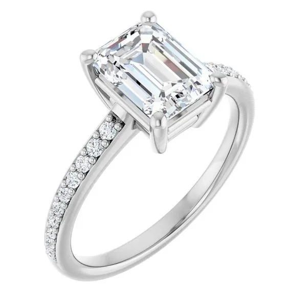 V-End Prong Engagement Ring Rox Atlanta Jewelers Decatur, GA