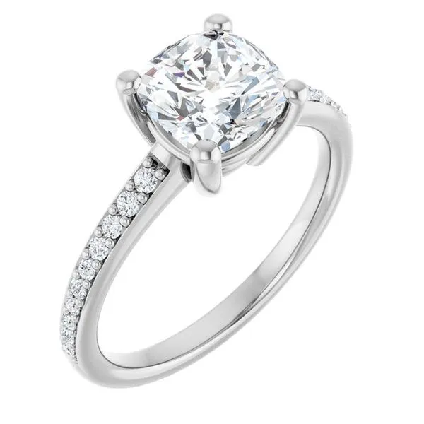 V-End Prong Engagement Ring Eskews Fine Jewelers Lee's Summit, MO