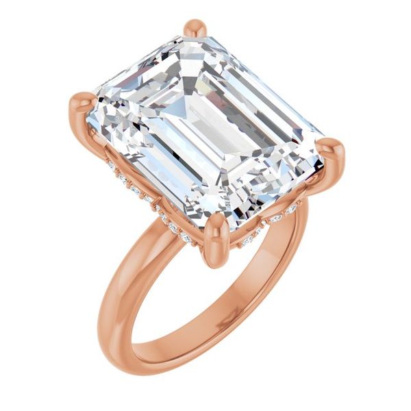 Hidden Halo-Style Engagement Ring