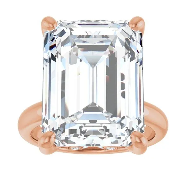 Hidden Halo-Style Engagement Ring Image 3 Raleigh Diamond Fine Jewelry Raleigh, NC