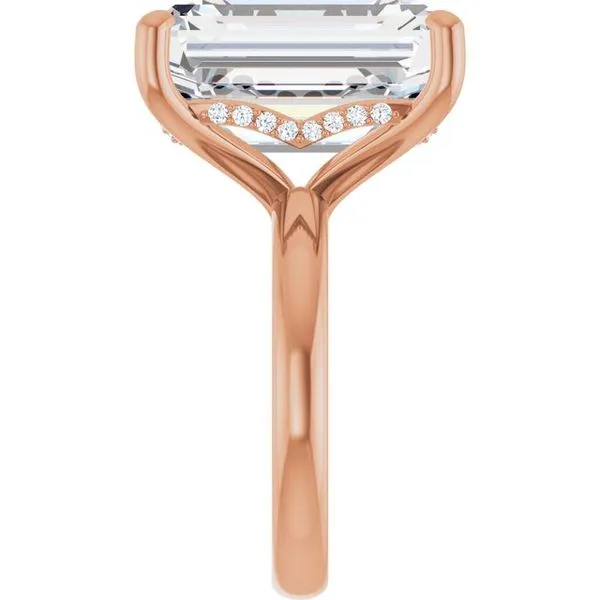 Hidden Halo-Style Engagement Ring Image 4 Raleigh Diamond Fine Jewelry Raleigh, NC