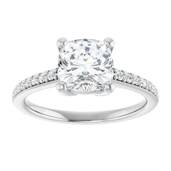 V-End Prong Engagement Ring Image 3 Rox Atlanta Jewelers Decatur, GA