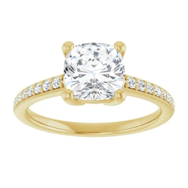 V-End Prong Engagement Ring Image 3 Eskews Fine Jewelers Lee's Summit, MO