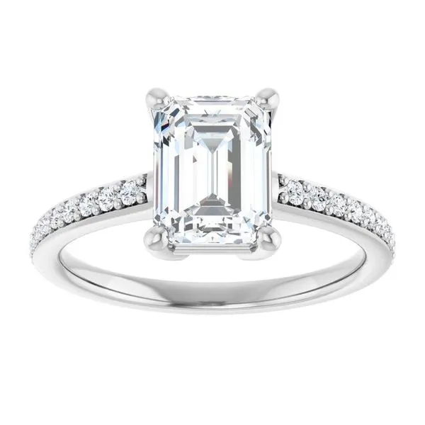 V-End Prong Engagement Ring Image 3 Eskews Fine Jewelers Lee's Summit, MO