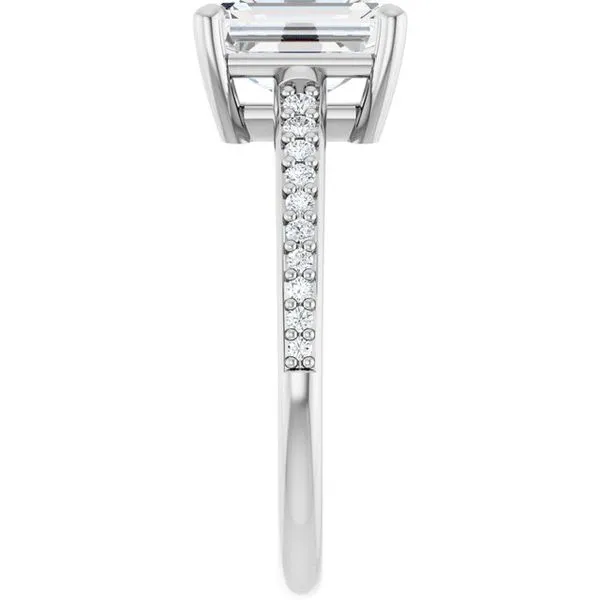V-End Prong Engagement Ring Image 4 Rox Atlanta Jewelers Decatur, GA