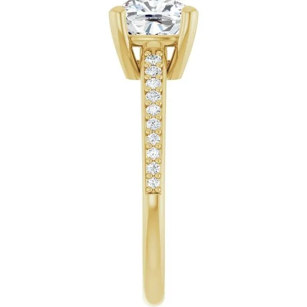 V-End Prong Engagement Ring Image 4 Rox Atlanta Jewelers Decatur, GA