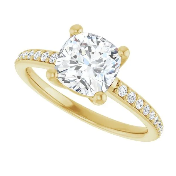 V-End Prong Engagement Ring Image 5 Rox Atlanta Jewelers Decatur, GA