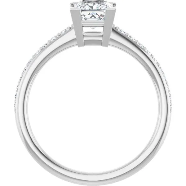 V-End Prong Engagement Ring Image 2 Stuart Benjamin & Co. Jewelry Designs San Diego, CA