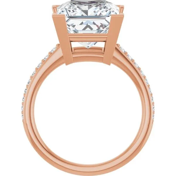 V-End Prong Engagement Ring Image 2 Futer Bros Jewelers York, PA