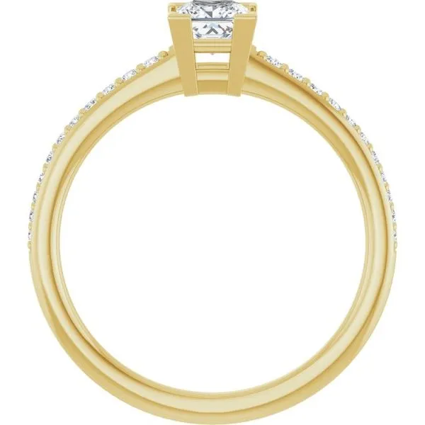 V-End Prong Engagement Ring Image 2 JF Jones Jewelers Rochester, NY