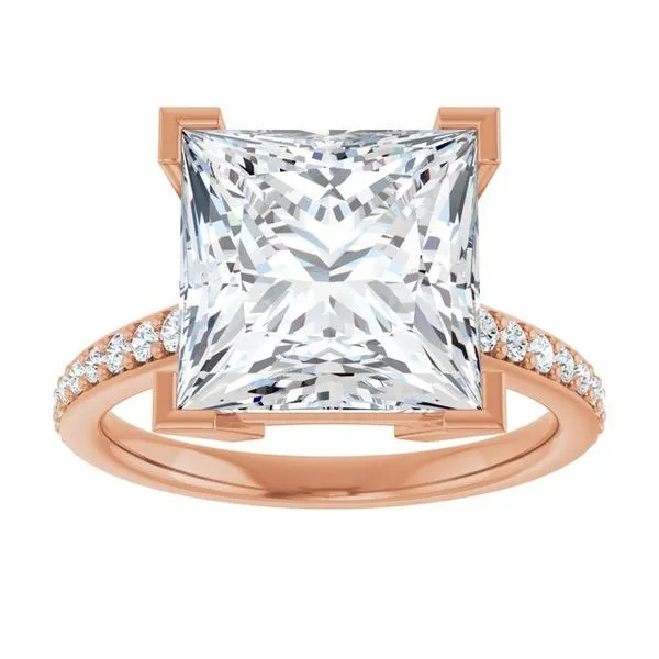 V-End Prong Engagement Ring Image 3 Hudson Valley Goldsmith New Paltz, NY